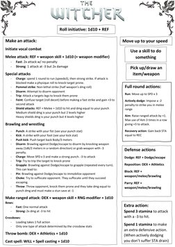 Witcher Combat Mechanics Overview | PDF | History