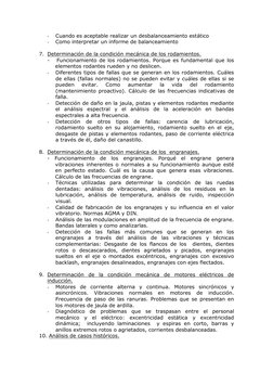 - 
Cuando es aceptable realizar un desbalanceamiento estático 
- 
Como interpretar un informe de balanceamiento 
 
7. Determi