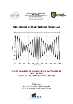LABORATORIO DE VIBRACIONES 
MECANICAS 
DEPARTAMENTO DE INGENIERIA MECANICA 
FACULTAD DE INGENIERIA 
UNIVERSIDAD DE