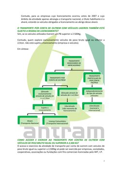 2 
 
Contudo, para as empresas cujo licenciamento ocorreu antes de 2007 e cujo 
âmbito da atividade apenas abrangia o trans
