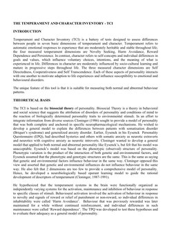Tci Questionnaire.pdf Understanding the TCI Personality Test | PDF | Temperament ...