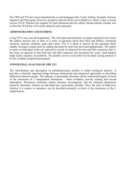 Tci Questionnaire.pdf Understanding the TCI Personality Test | PDF | Temperament ...