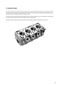 Engine Parts and Their Functions Explained | PDF | Piston | Internal ...