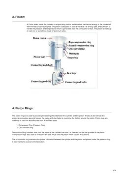Engine Parts and Their Functions Explained | PDF | Piston | Internal ...