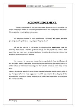 [IMAGICA RESORT   MANAGEMENT]
ACKNOWLEDGEMENT
 
  :  
                We thank the almighty for giving us the courage & perse