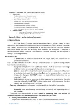 FORM 1 NOTES                                                               2                                             DORI