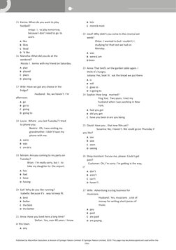 Placement test
 Language Hub Beginner to Advanced  
15 Karina: When do you want to play 
football?
 
Aniqa:  I   to play tomo