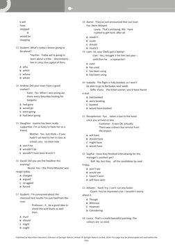 Placement test
 Language Hub Beginner to Advanced  
C will 
have 
stopped 
 D 
would be
stopping
53 Student: What’s today’s l