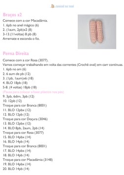 Comece com a cor Rosa (3077).
Vamos começar trabalhando em volta das correntes (Crochê oval) em carr contínuas.
1. 6pb no am