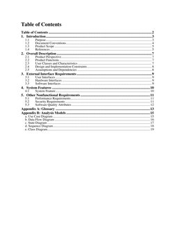 Table of Contents 
Table of Contents ........................................................................................