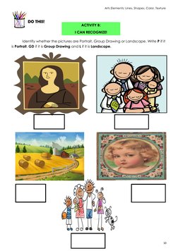 Grade 1 Drawing Activities Module | PDF | Drawing | Yellow