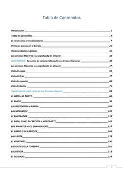 2 
Tabla de Contenidos 
 
Introducción _____________________________________________________________________ 1 
Tabla de