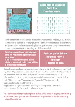 Cómo tejeremos en tubular, procederemos a
cerrar con PD, para unir la primera Cadena
con la última. 
Si aún no estás acostumb