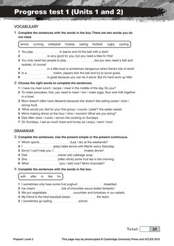 Prepare Level 2 Progress Tests x10 PDF | PDF | Meal