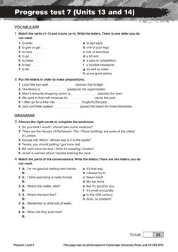 Prepare Level 2 Progress Tests x10 PDF | PDF | Meal