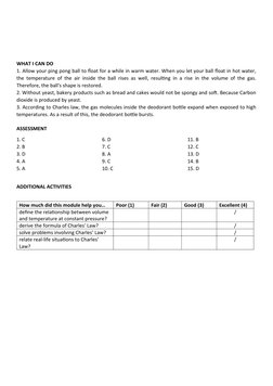 Science 10 Q4 Module 1.2: Charles' Law | PDF | Gases | Temperature