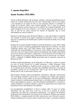1. Apunte biográfico 
 
Iannis Xenakis (1922-2001) 
 
 
Nacido en Braïla (Rumania), hijo de griegos exiliados y marcado profu