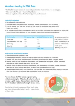 Pral Values The PRAL Table | PDF | Foods | Food And Drink