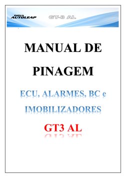 ‘ 
 
 
MANUAL DE 
PINAGEM 
GT3 AL 
 
