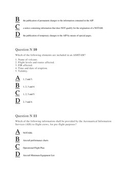 B 
the publication of permanent changes to the information contained in the AIP. 
C 
a notice containing information that doe