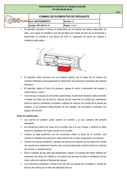 Cambio de Elementos de Desgaste | PDF