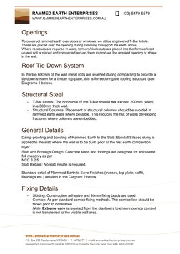 RAMMED EARTH ENTERPRISES  (https://www.rammedearthenterprises.com.au/) 
       
(03) 5470 6579  (https://www.rammedearthenter