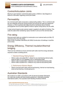 RAMMED EARTH ENTERPRISES  (https://www.rammedearthenterprises.com.au/) 
       
(03) 5470 6579  (https://www.rammedearthenter