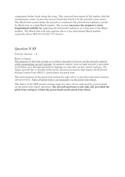 component further back along the wing. This rearward movement of lift implies that the 
aerodynamic center of pressure moves