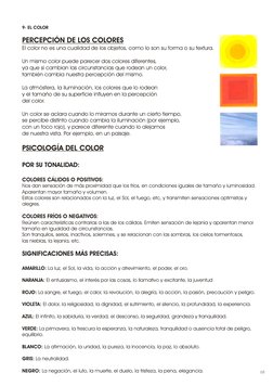 9- EL COLOR
PERCEPCIÓN DE LOS COLORES
El color no es una cualidad de los objetos, como lo son su forma o su textura. 
Un mism