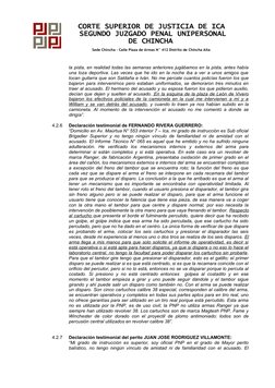 CORTE SUPERIOR DE JUSTICIA DE ICA
 SEGUNDO JUZGADO PENAL UNIPERSONAL 
DE CHINCHA 
 Sede Chincha – Calle Plaza de Armas N° 41