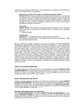 concordante con el artículo 108°-B inciso 1 del Código Penal, concordante con el artículo 36°
inciso 11 del Código Penal, el