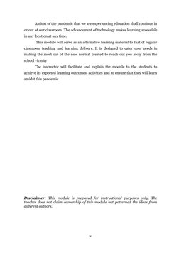 Amidst of the pandemic that we are experiencing education shall continue in
or out of our classroom. The advancement of techn