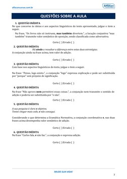 (https://www.alfaconcursos.com.br/)alfaconcursos.com.br 
 
MUDE SUA VIDA! 
2 
 
QUESTÕES SOBRE A AULA 
1. QUESTÃO INÉDITA 
N