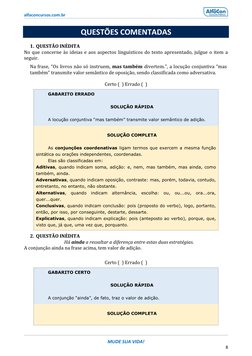 (https://www.alfaconcursos.com.br/)alfaconcursos.com.br 
 
MUDE SUA VIDA! 
8 
 
QUESTÕES COMENTADAS 
1. QUESTÃO INÉDITA 
No
