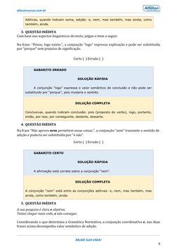 (https://www.alfaconcursos.com.br/)alfaconcursos.com.br 
 
MUDE SUA VIDA! 
9 
 
Aditivas, quando indicam soma, adição: e, ne