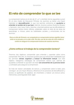 Estrategias de Comprensión Lectora en Primaria | PDF | Comprensión ...