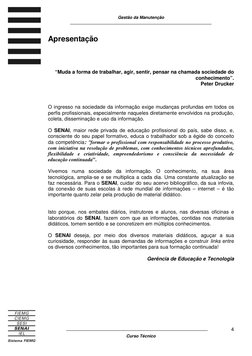 Gestão da Manutenção 
____________________________________________________________ 
 
_______________________________________