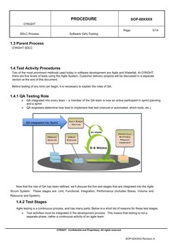 O’RIGHT   Confidential and Proprietary, All rights reserved  
  
  
  
SOP-00XXXX Revision A  
O’RIGHT 
  
PROCEDURE