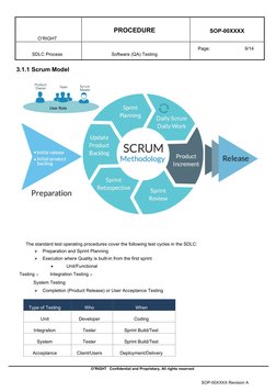 O’RIGHT   Confidential and Proprietary, All rights reserved  
  
  
  
SOP-00XXXX Revision A  
O’RIGHT 
  
PROCEDURE