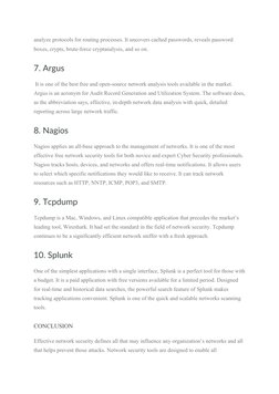 analyze protocols for routing processes. It uncovers cached passwords, reveals password 
boxes, crypts, brute-force cryptanal