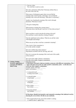 Denotation and Connotation Lesson Plan | PDF | Odor | Learning