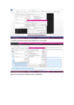  
Y creamos la variabl del sistema JAVA_HOME con la ruta indicada 
 
Editamos la variable Path añadiendo %JAVA_HOME%\bin 
