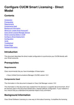 CUCM 12 Smart Licensing Configuration Guide | PDF | Computer Network ...