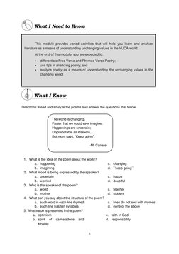 3 
 
 
 
 
 
 
 
 
 
 
 
 
 
 
 
 
 
 
 
 
Directions: Read and analyze the poems and answer the questions that follow.