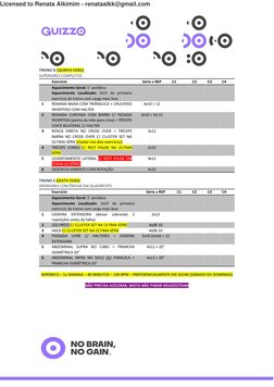 TREINO D (QUINTA FEIRA) 
SUPERIORES COMPLETOS 
 
Exercício 
Séri