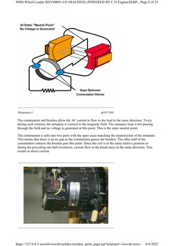 Illustration 5
g01073305
The commutator and brushes allow the AC current to flow to the load in the same direction. Twice 
du