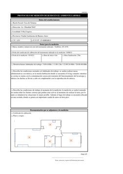 (15) Certificado de calibración.
Hoja 1/3 
…………………………………………………………………….
(7) Marca, modelo y número de serie del instrumento ut