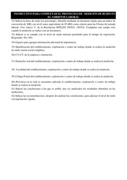 40) Provincia en la cual se encuentra radicada el establecimiento, explotación o centro de trabajo
donde se realiza la medici