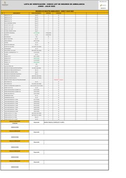 INSUMOS DE MALETIN AMBULANCIA - JUNIO Y JULIO 2022
N°
MEDICAMENTO
FECHA VENCIMIENTO 
CANTIDAD
27/06/2022
1
ABBOCATH N° 18
Aug