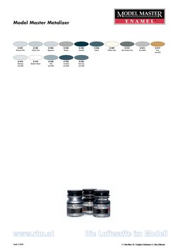 Model Master Rail Color Model Master Paint Color Chart | PDF | Grey | Green